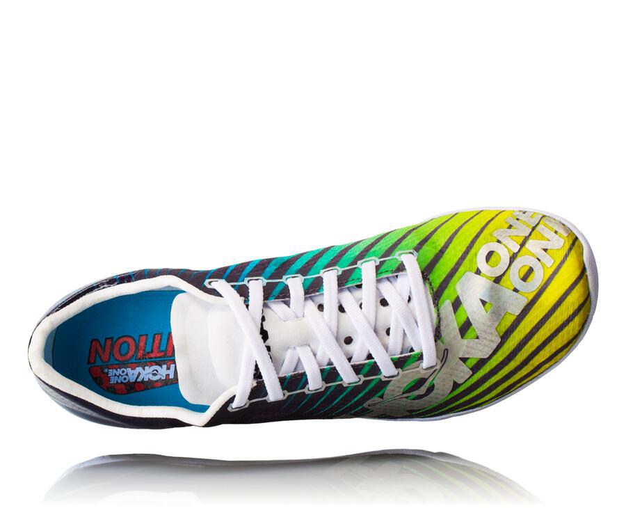 Hoka One One Çivili Koşu Ayakkabısı Kadın Siyah/Beyaz - Speed Evo R - MS3490726